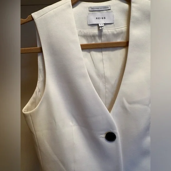 Reiss Iris wool blend waistcoat vest size 4 - Picture 8 of 11